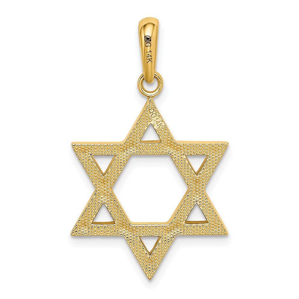 14K Star of David Pendant