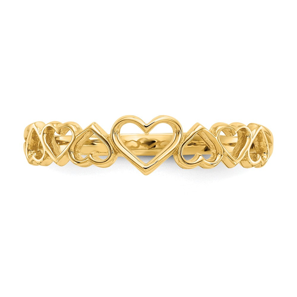 14k Hearts Ring