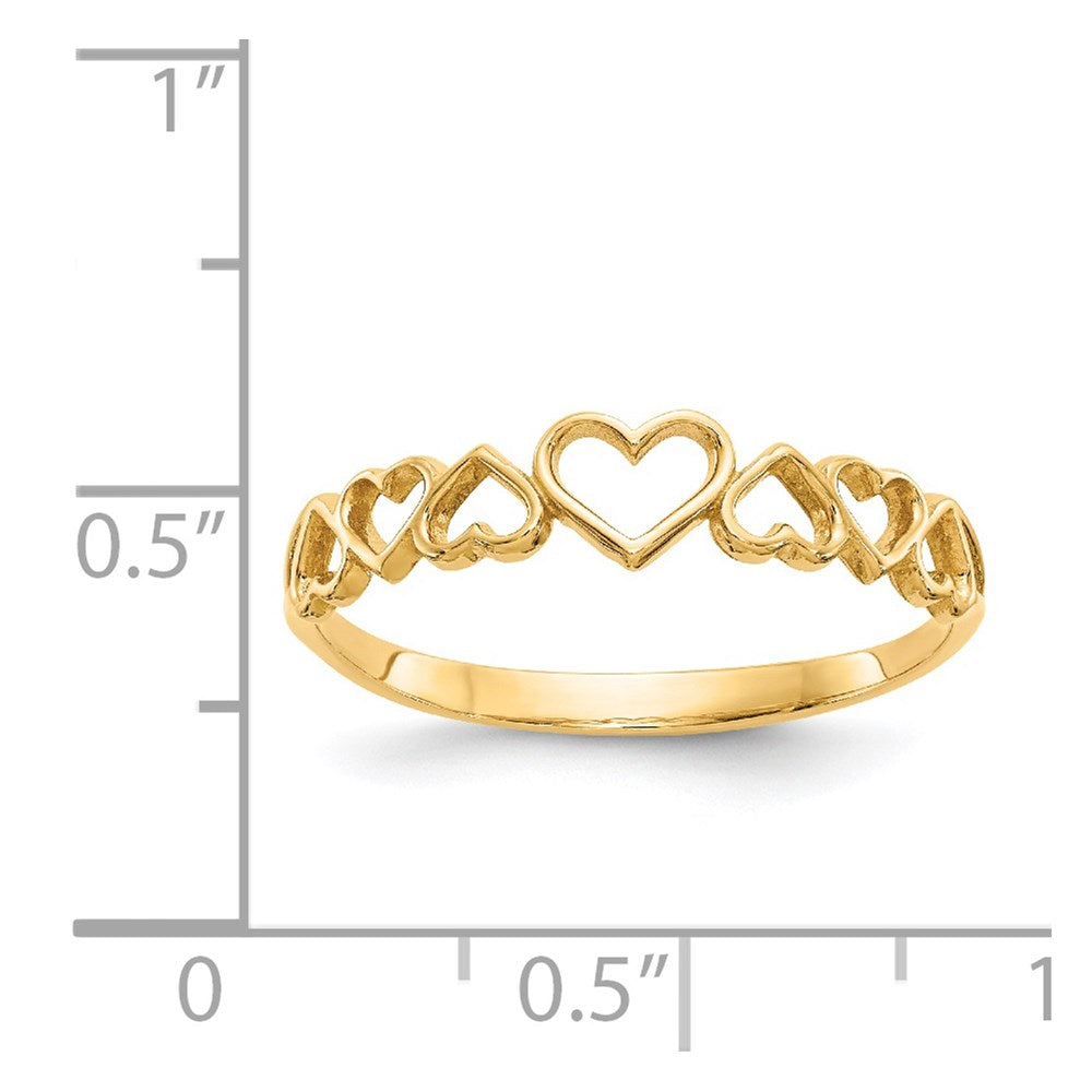 14k Hearts Ring