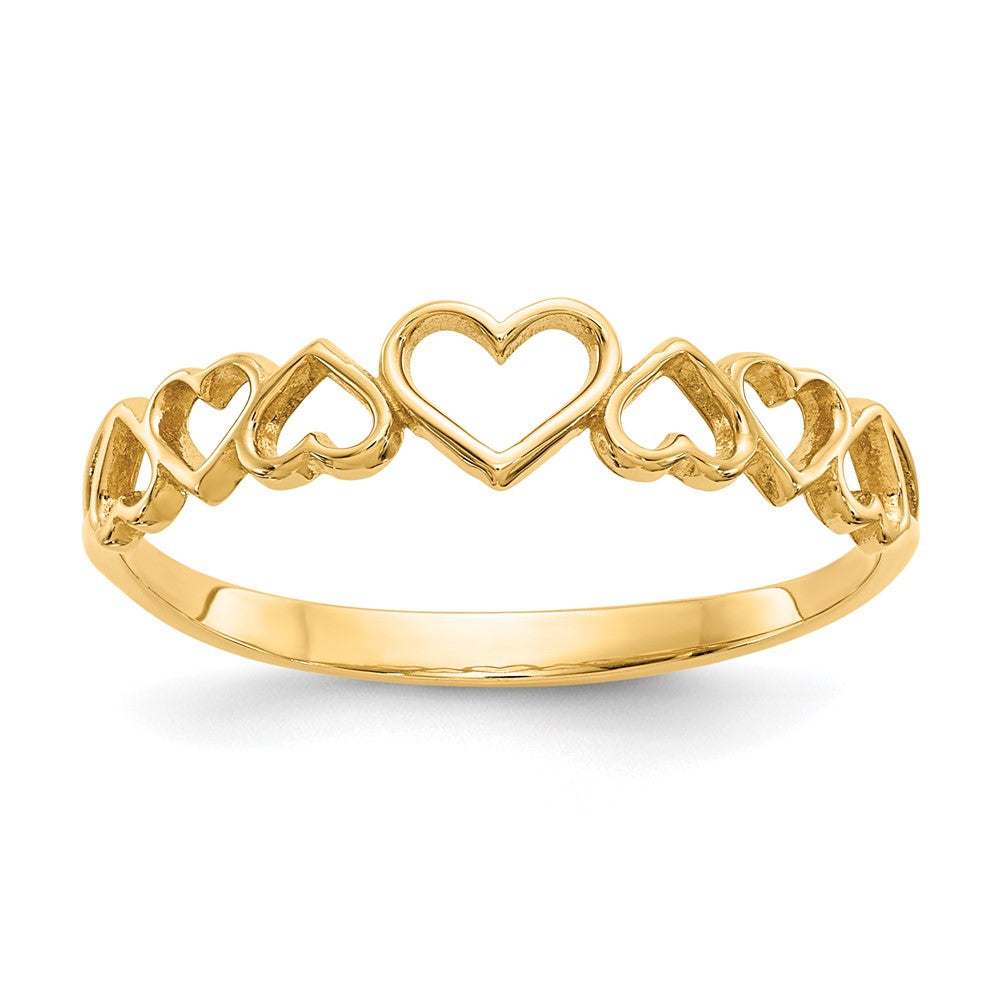 14k Hearts Ring