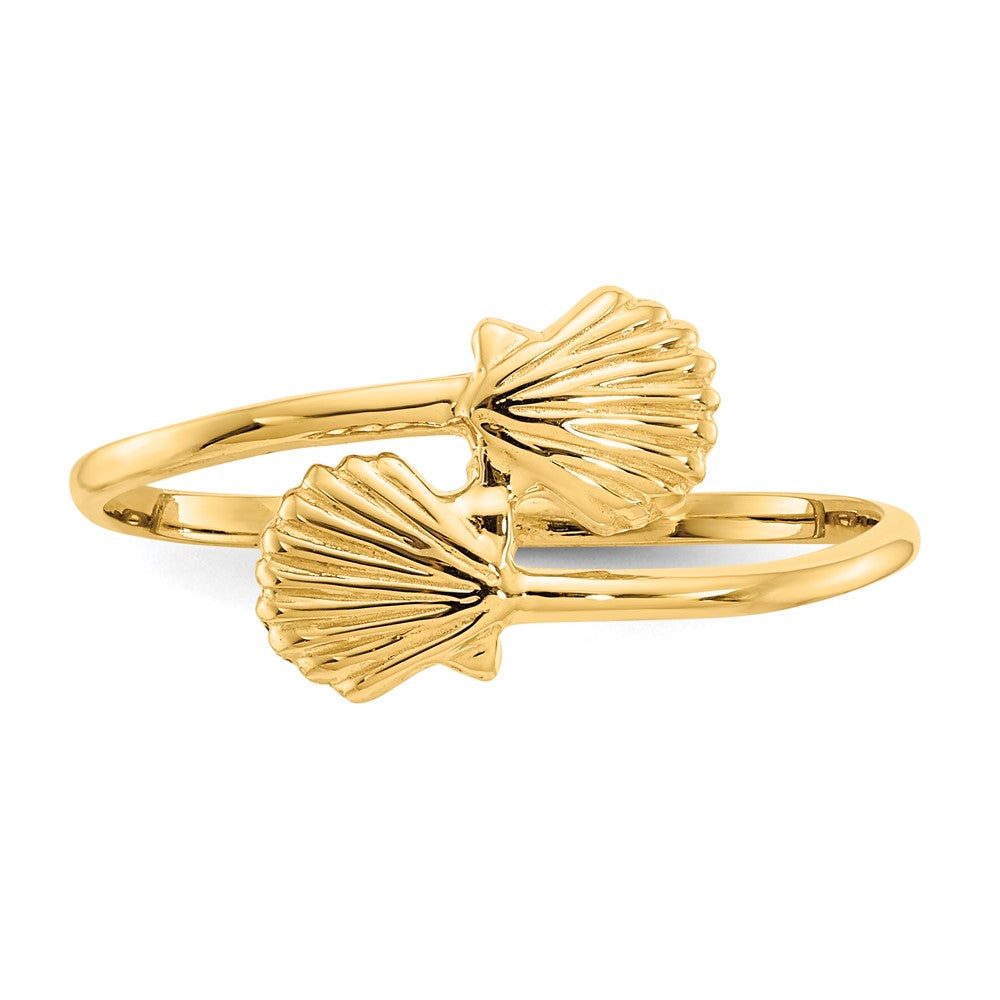 14k Polished Shells Ring