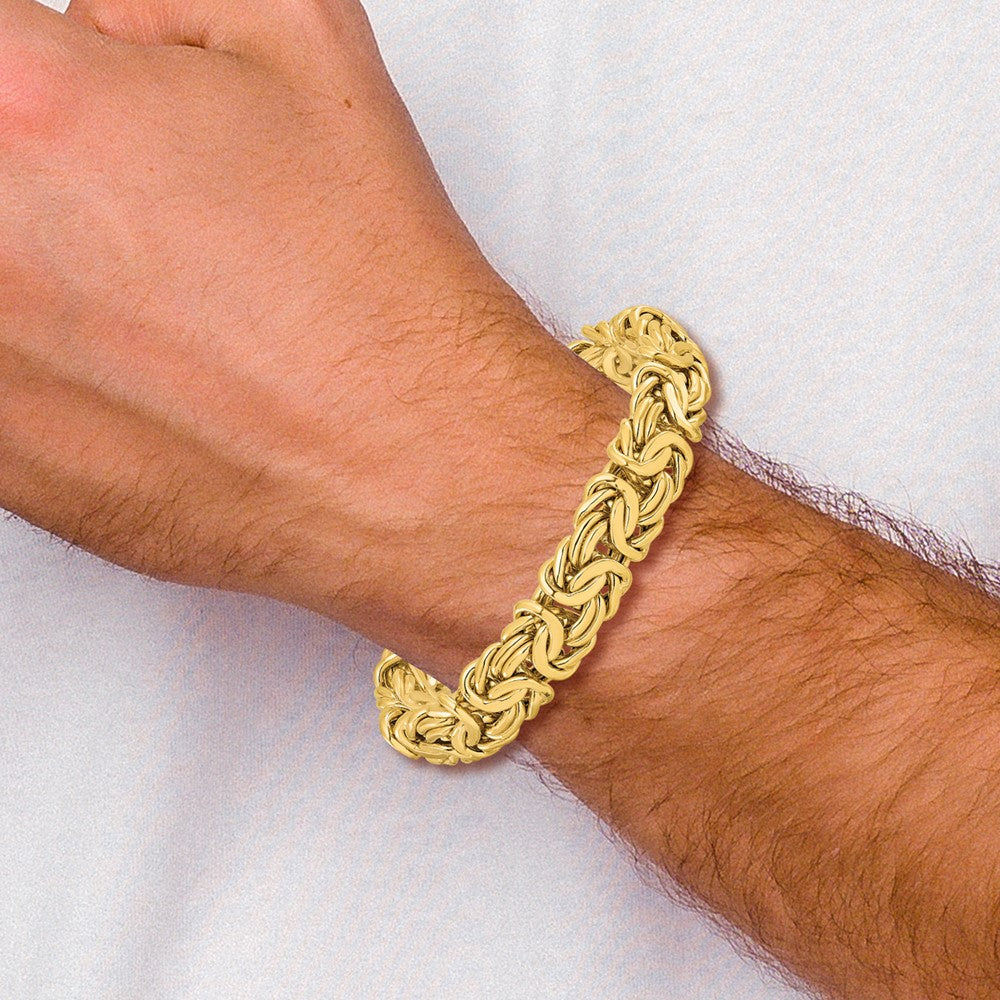 14K Polished Fancy Link Bracelet