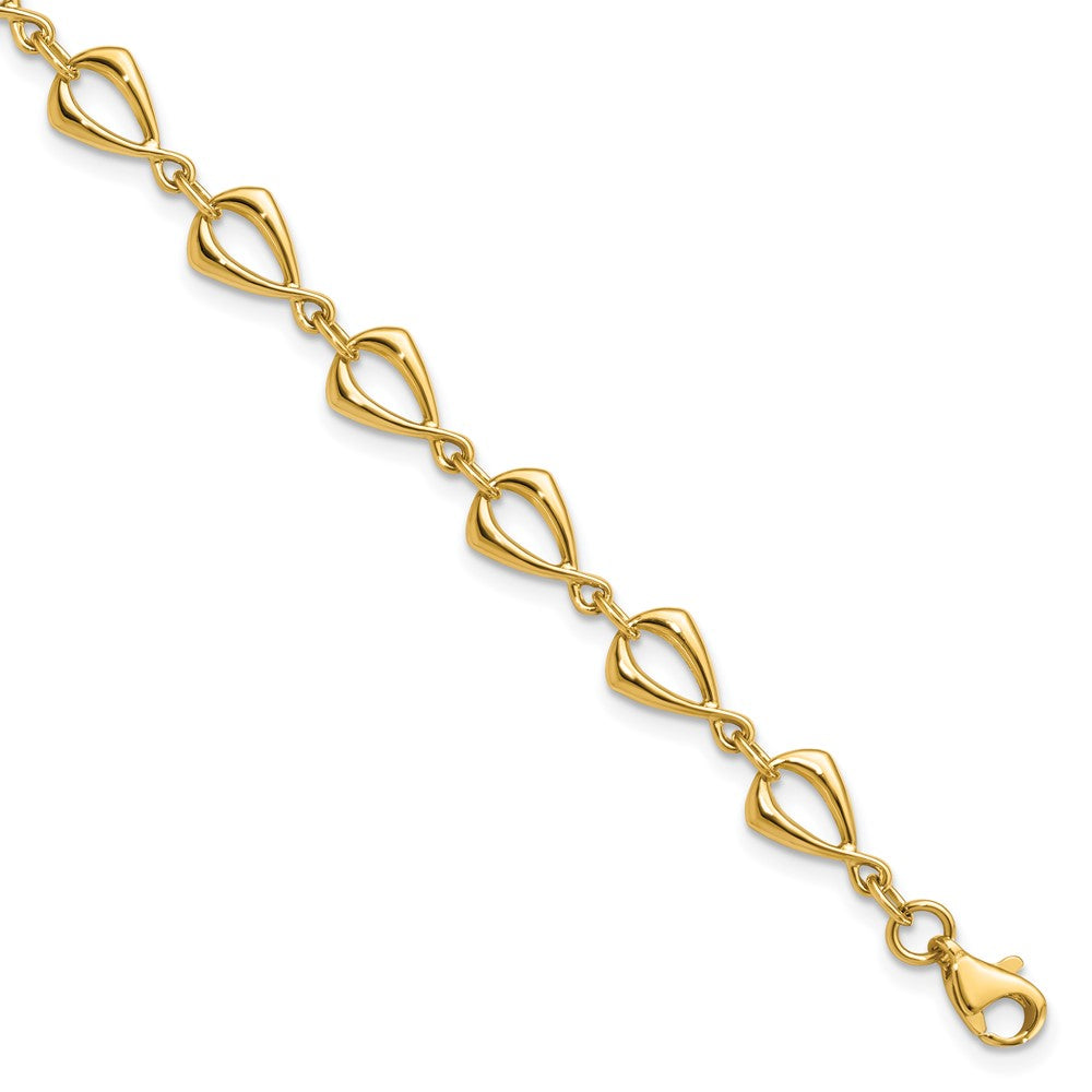 14K Polished Fancy Link Bracelet