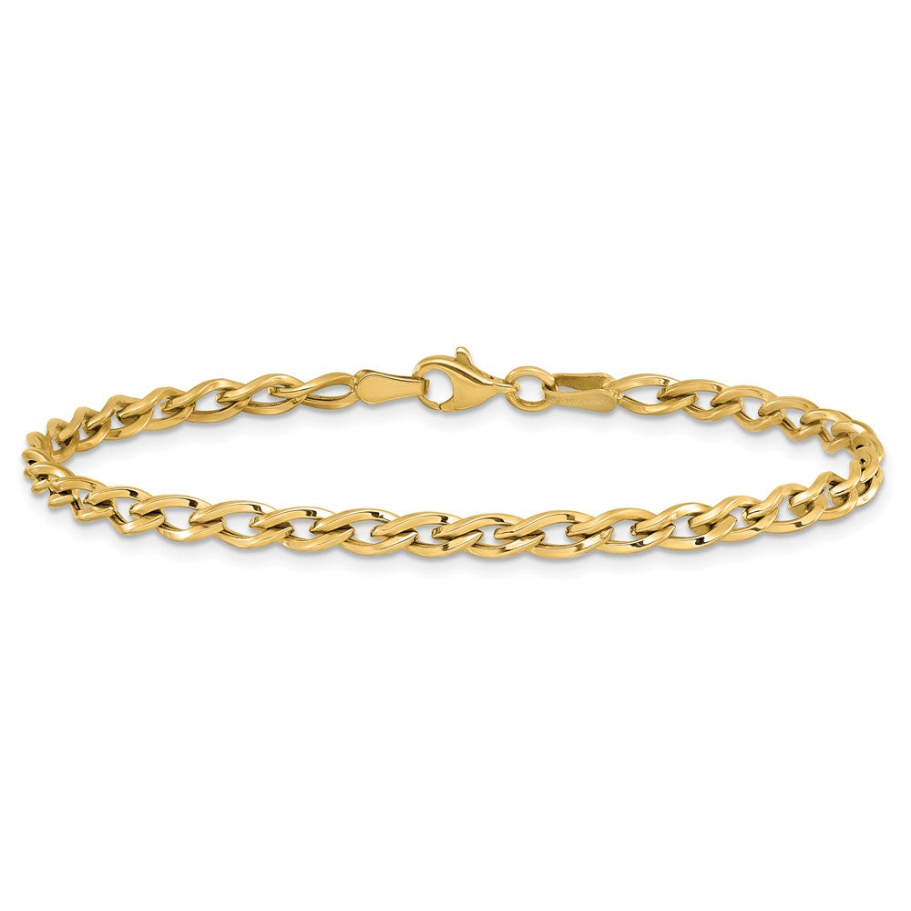 14K Polished Link Bracelet