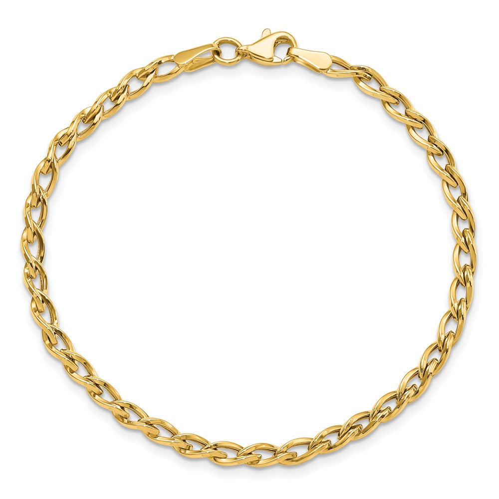 14K Polished Link Bracelet