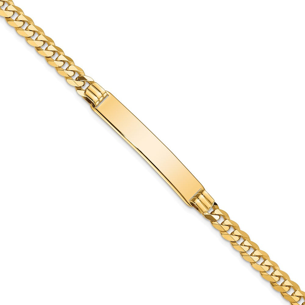 14K Curb Link ID Bracelet