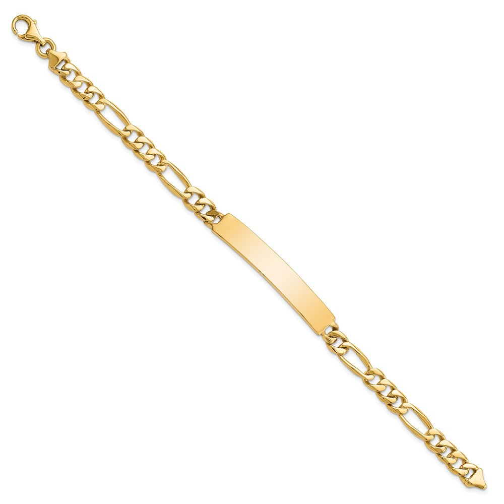 14k Figaro ID Bracelet