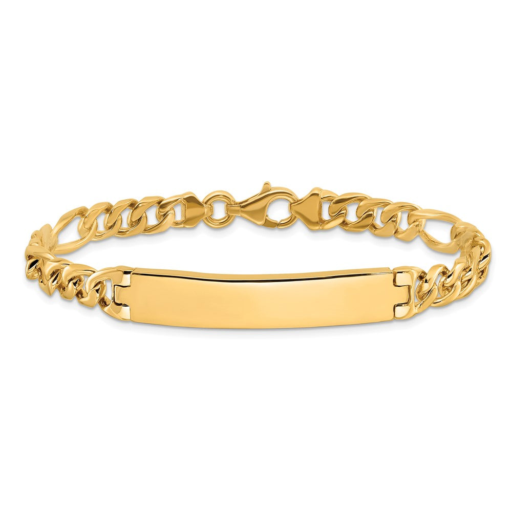 14k Figaro ID Bracelet