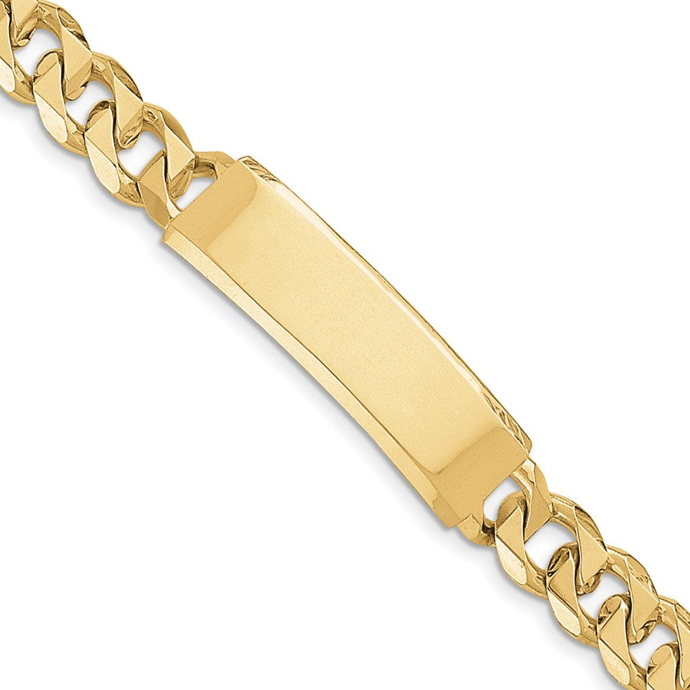 14k Hand-polished Curb Link ID Bracelet