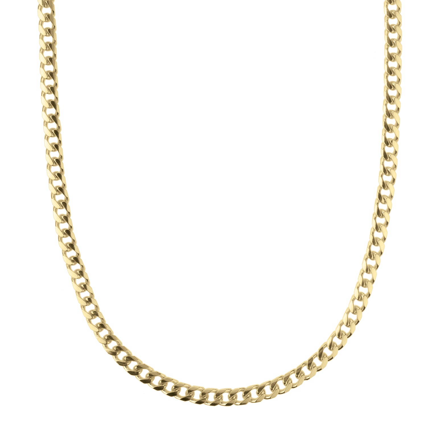 14K Yellow Gold 5mm Miami Cuban 24" Chain with Lobster Lock