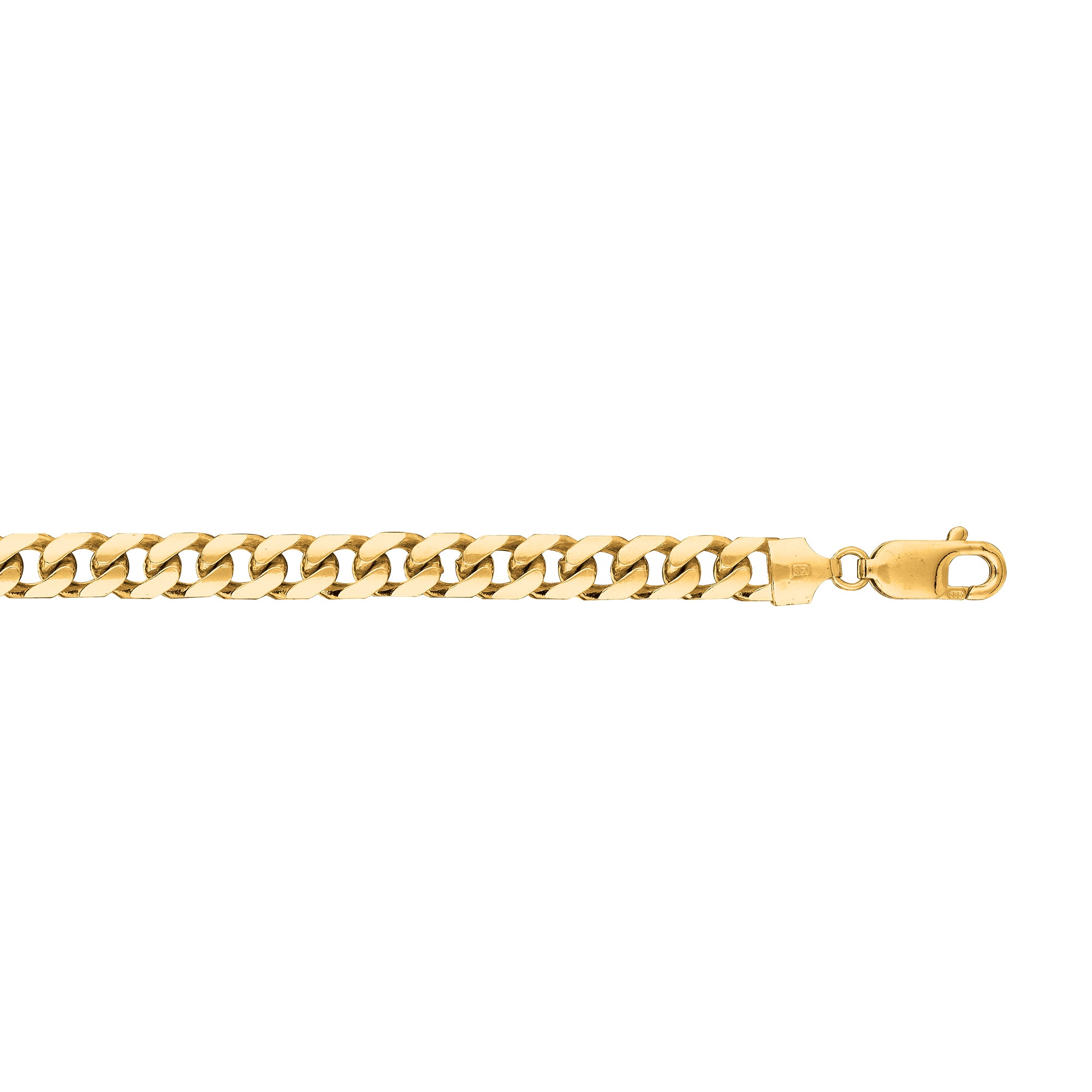 14K Yellow Gold 7.2mm Miami Cuban 30" Chain with Lobster Lock