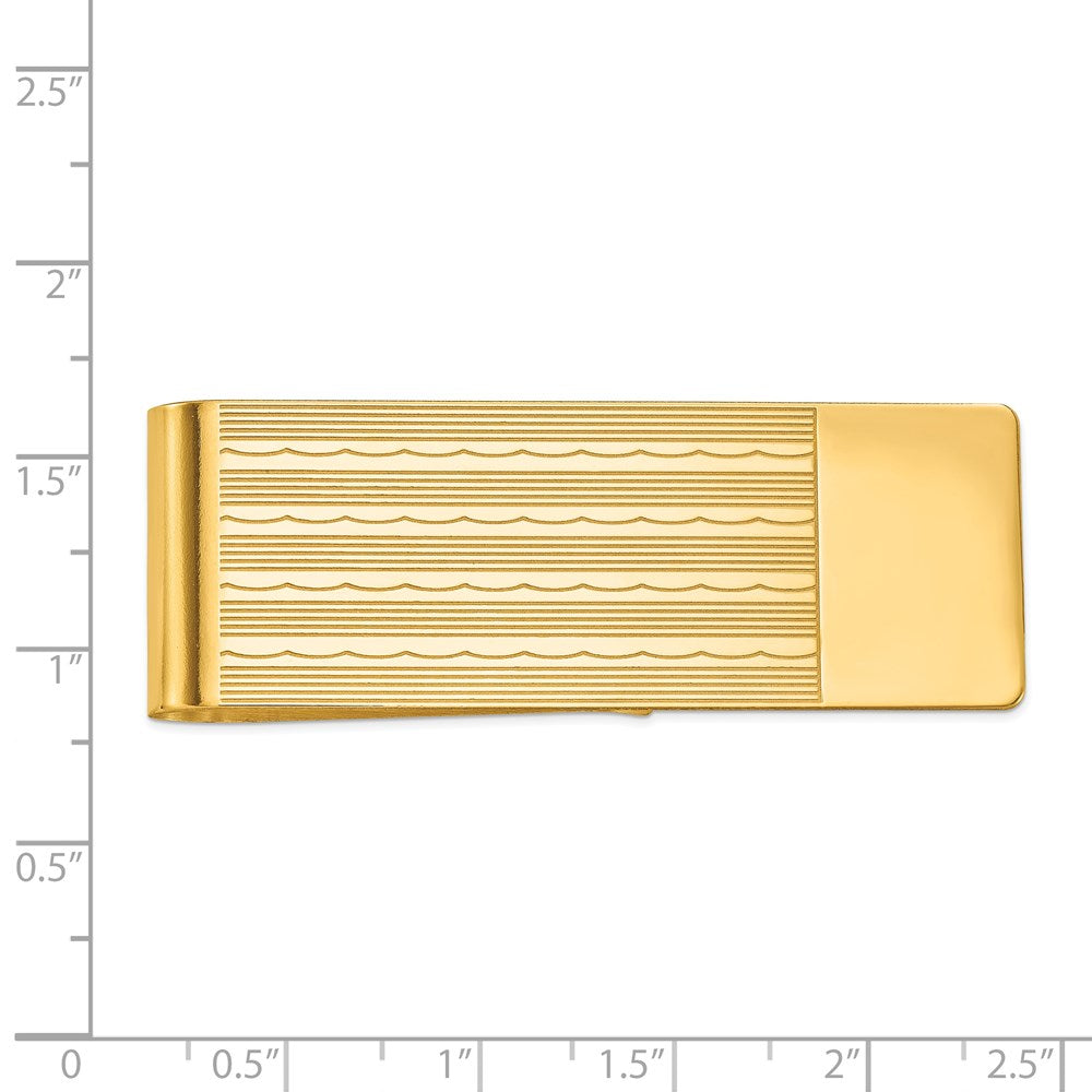 14k Men's Textured Money Clip