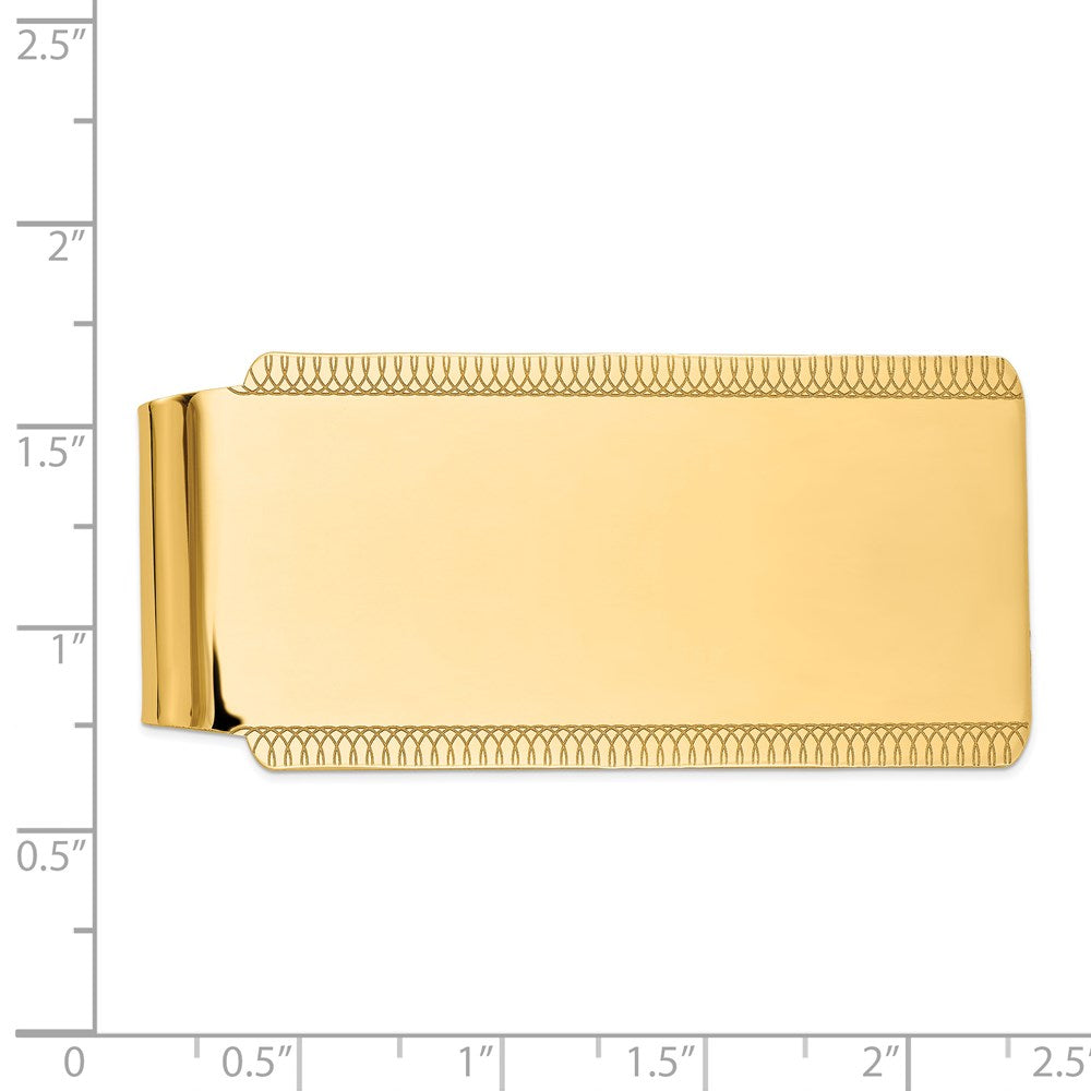 14k Men's High Polish Money Clip