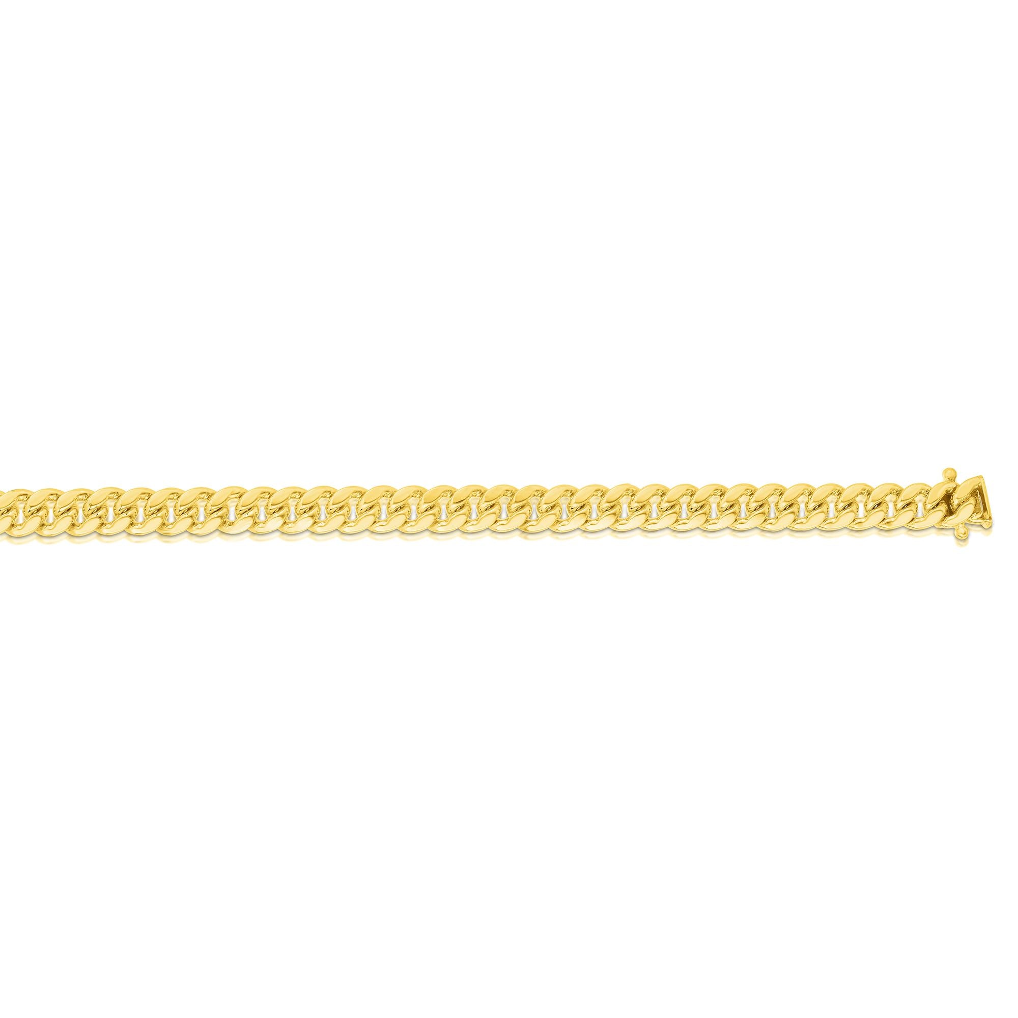 14K Yellow Gold 4.9mm Classic Miami Cuban 26" Chain with Box Lock