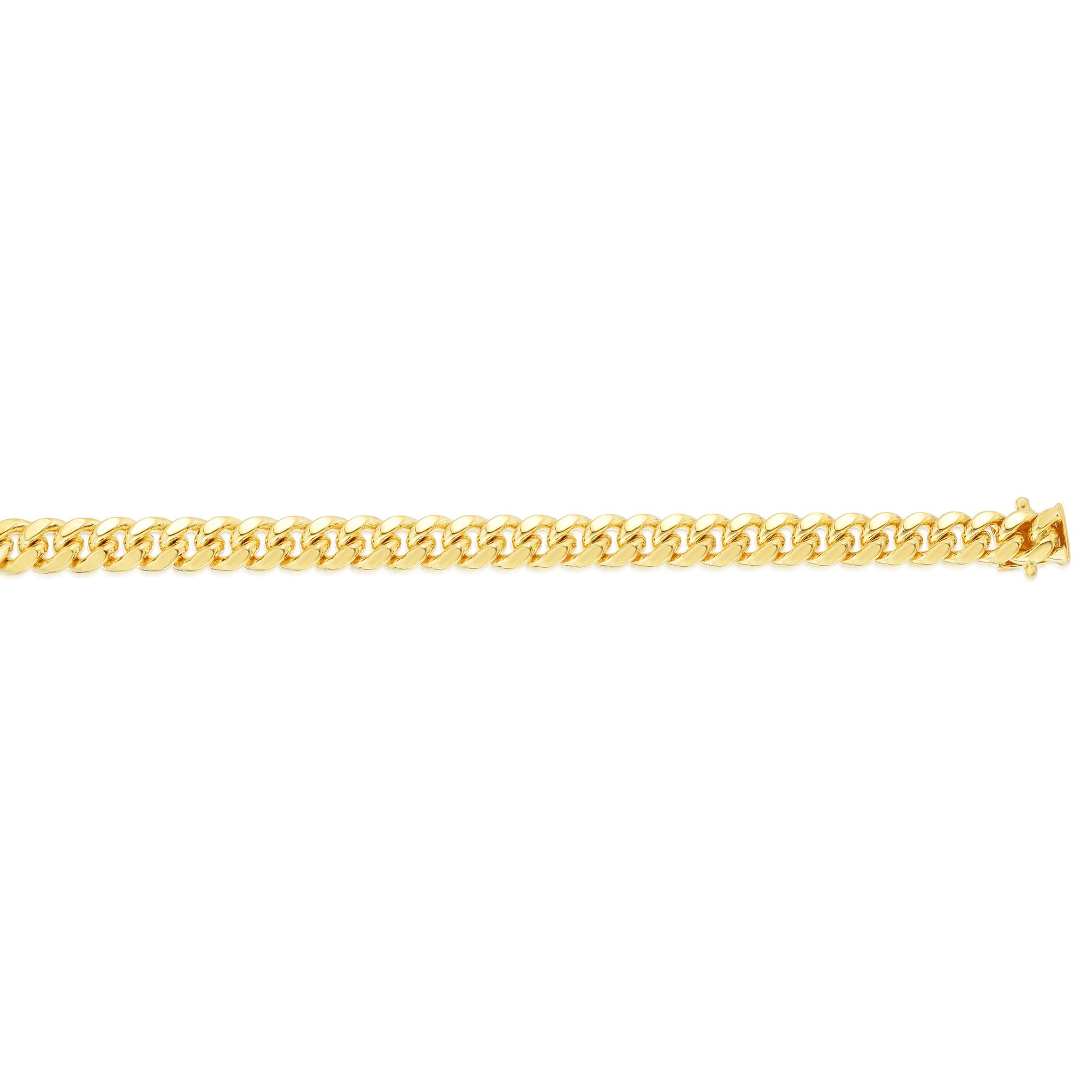 14K Yellow Gold 8.2mm Classic Miami Cuban 26" Chain with Box Lock