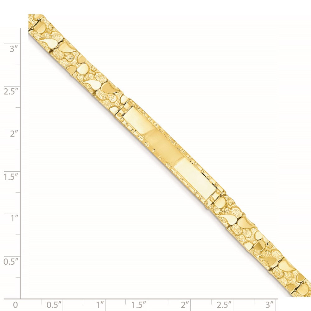 14k 7mm Nugget ID Bracelet