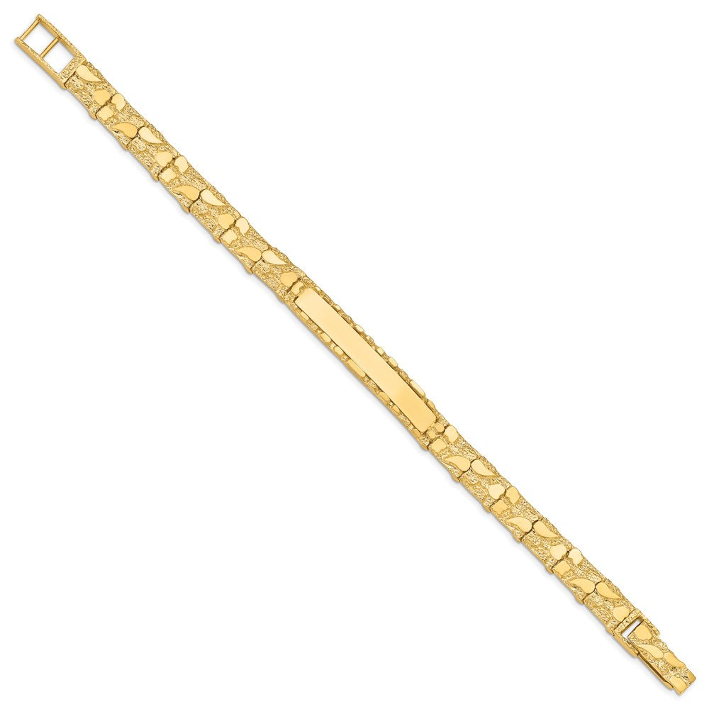 14k 7mm Nugget ID Bracelet