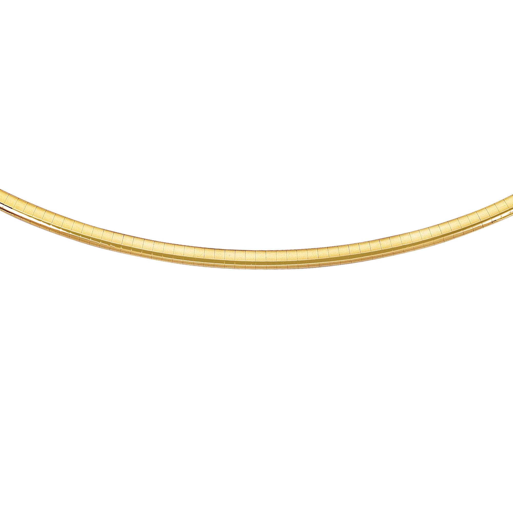 14K Yellow Gold 4mm Classic 20" Omega with Box Lock