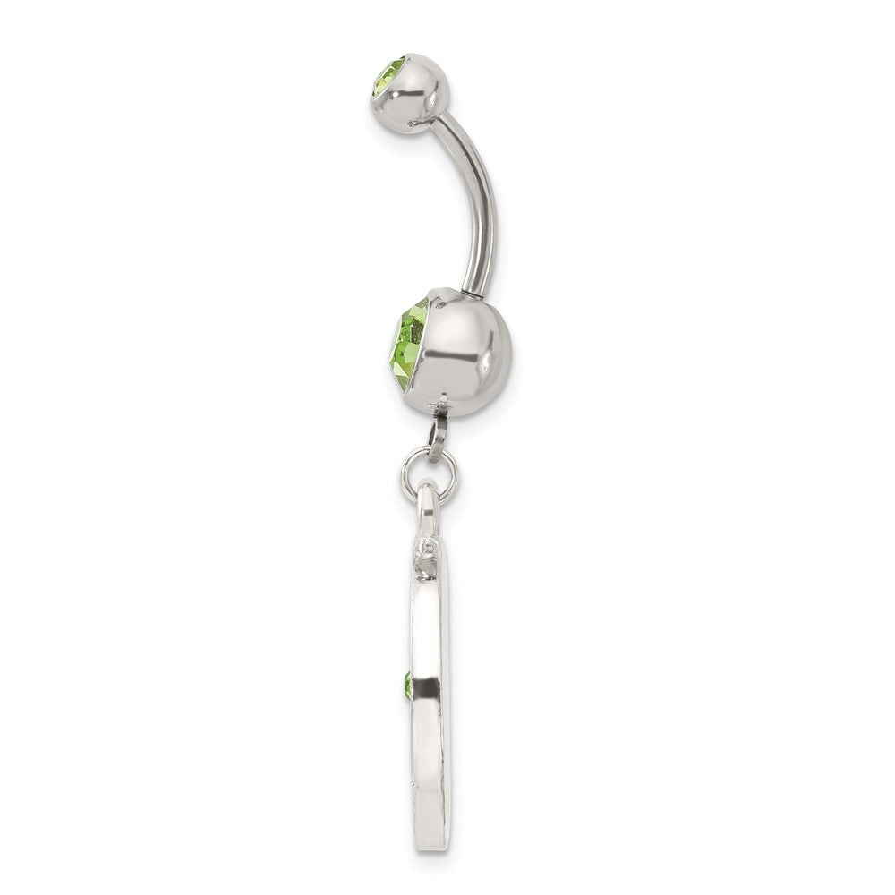 Playboy Miss August Crystal & Enameled Belly Ring