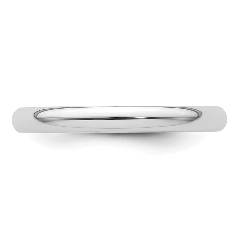 Platinum 2.5mm Comfort-Fit Wedding Band Size 12