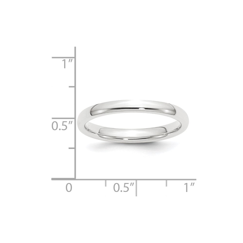 Platinum 2.5mm Comfort-Fit Wedding Band Size 12