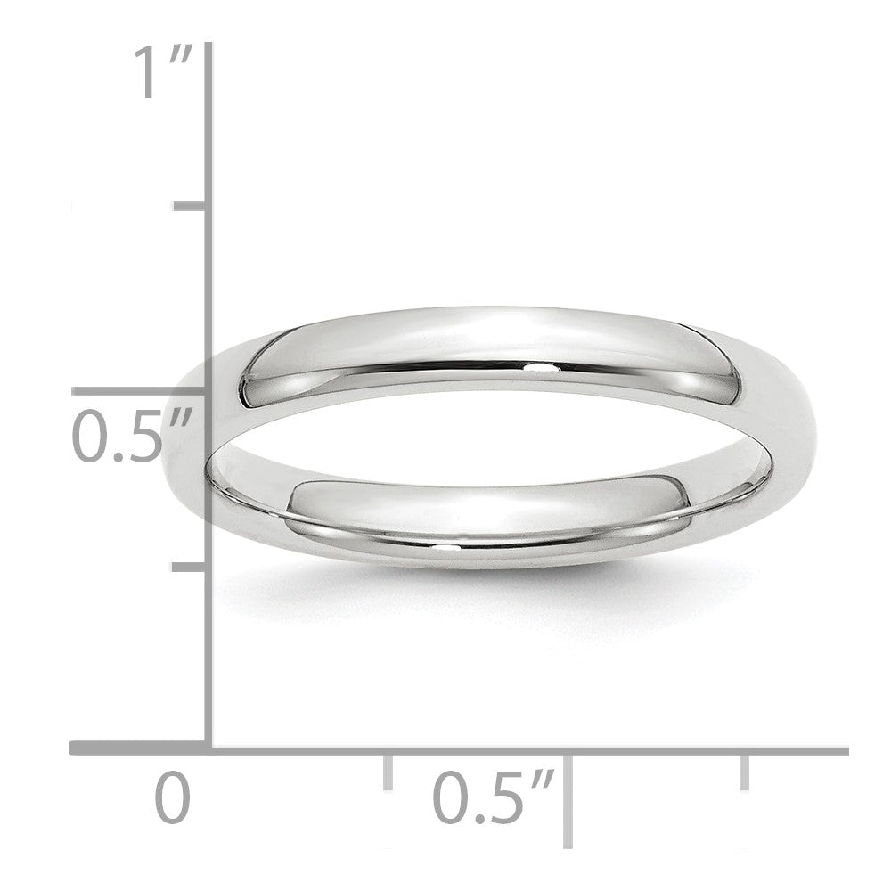 Platinum 3mm Comfort-Fit Wedding Band Size 5