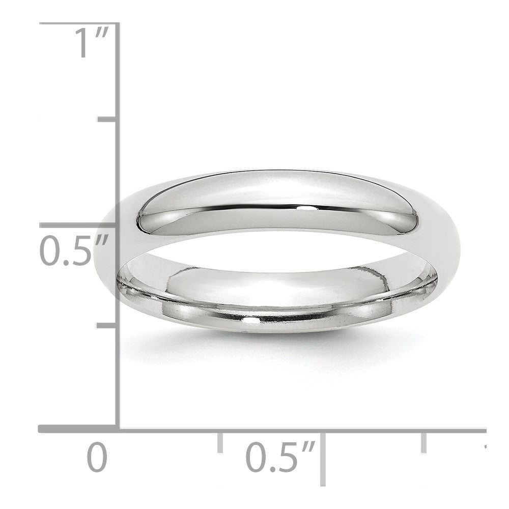 Platinum 4mm Comfort-Fit Wedding Band Size 7.5