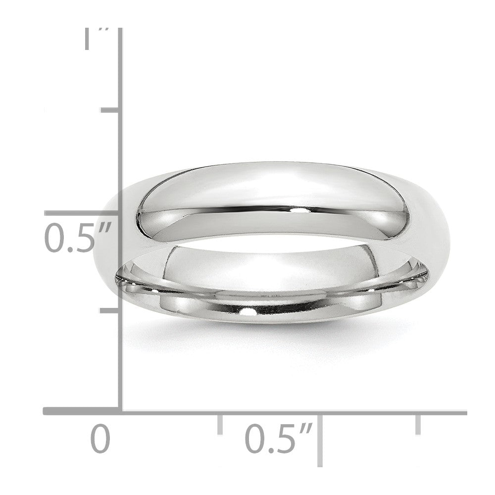 Platinum 5mm Comfort-Fit Wedding Band Size 11