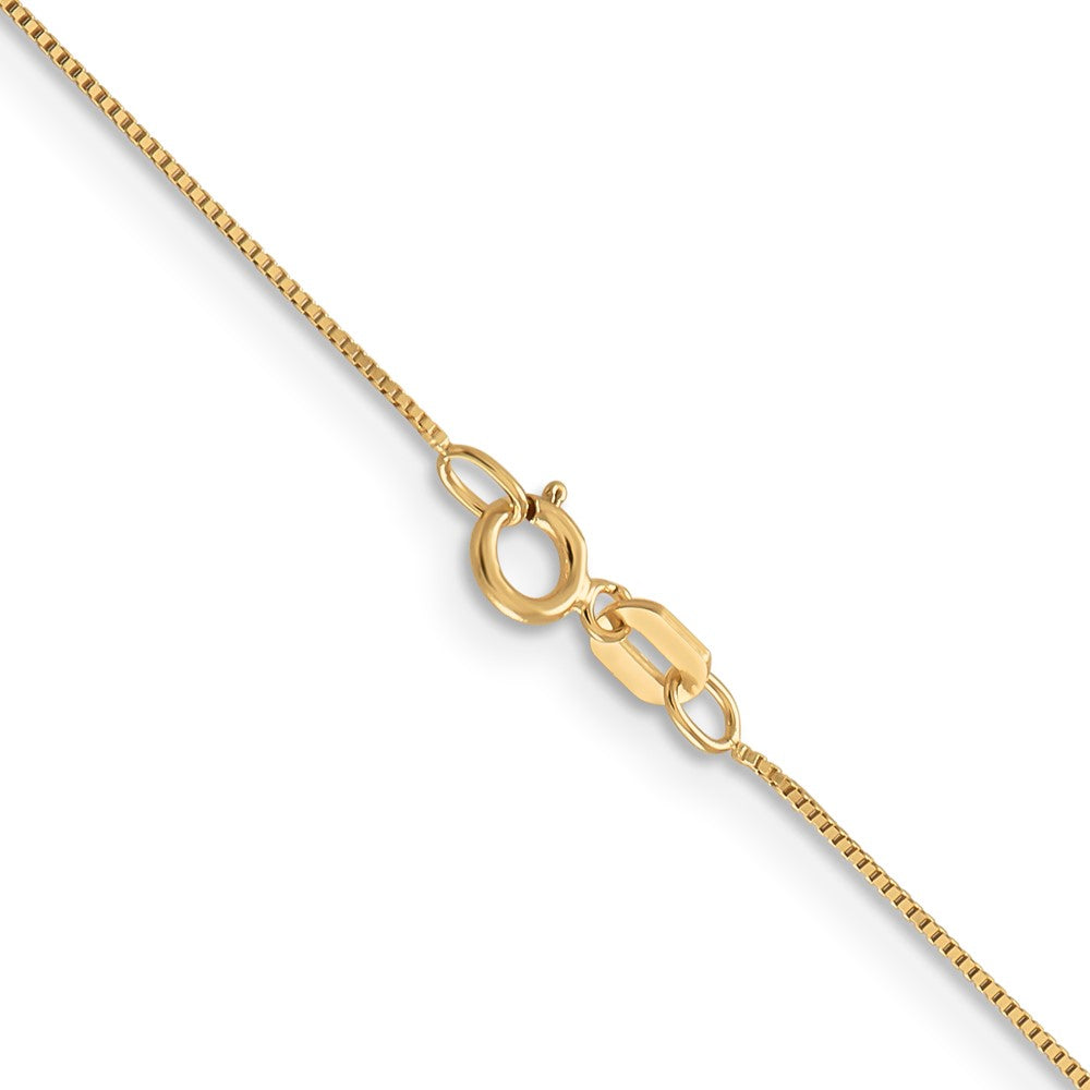 14K 20 inch .5mm Box with Spring Ring Clasp Chain