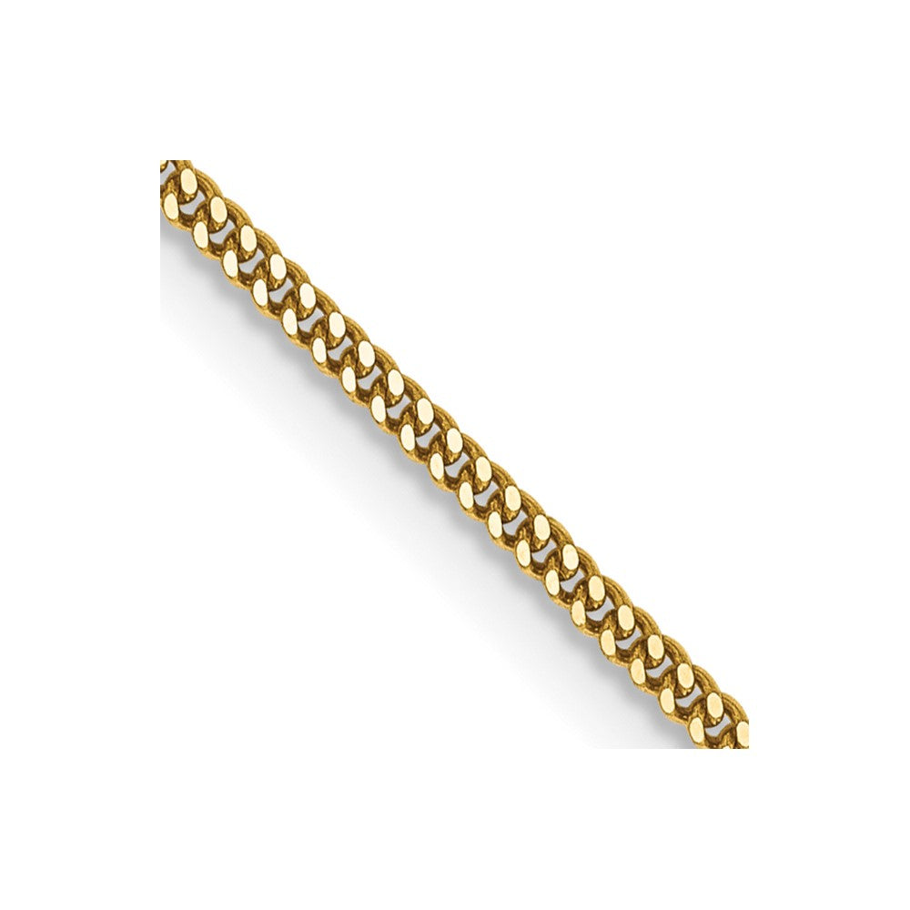 14K 20 inch 1.4mm Curb  with Spring Ring Clasp Pendant Chain