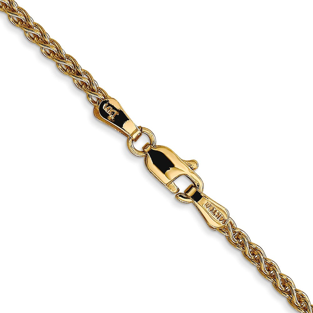 14K 24 inch 2.1mm Spiga with Lobster Clasp Chain