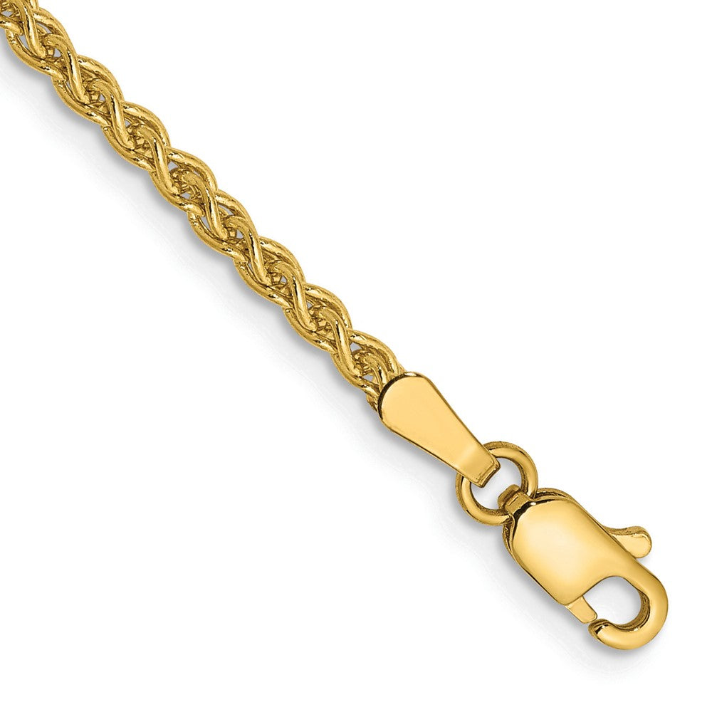 14K 7 inch 2.1mm Spiga with Lobster Clasp Bracelet