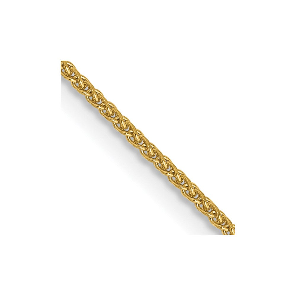 14K 30 inch 1.05mm Diamond-cut Spiga with Spring Ring Clasp Chain