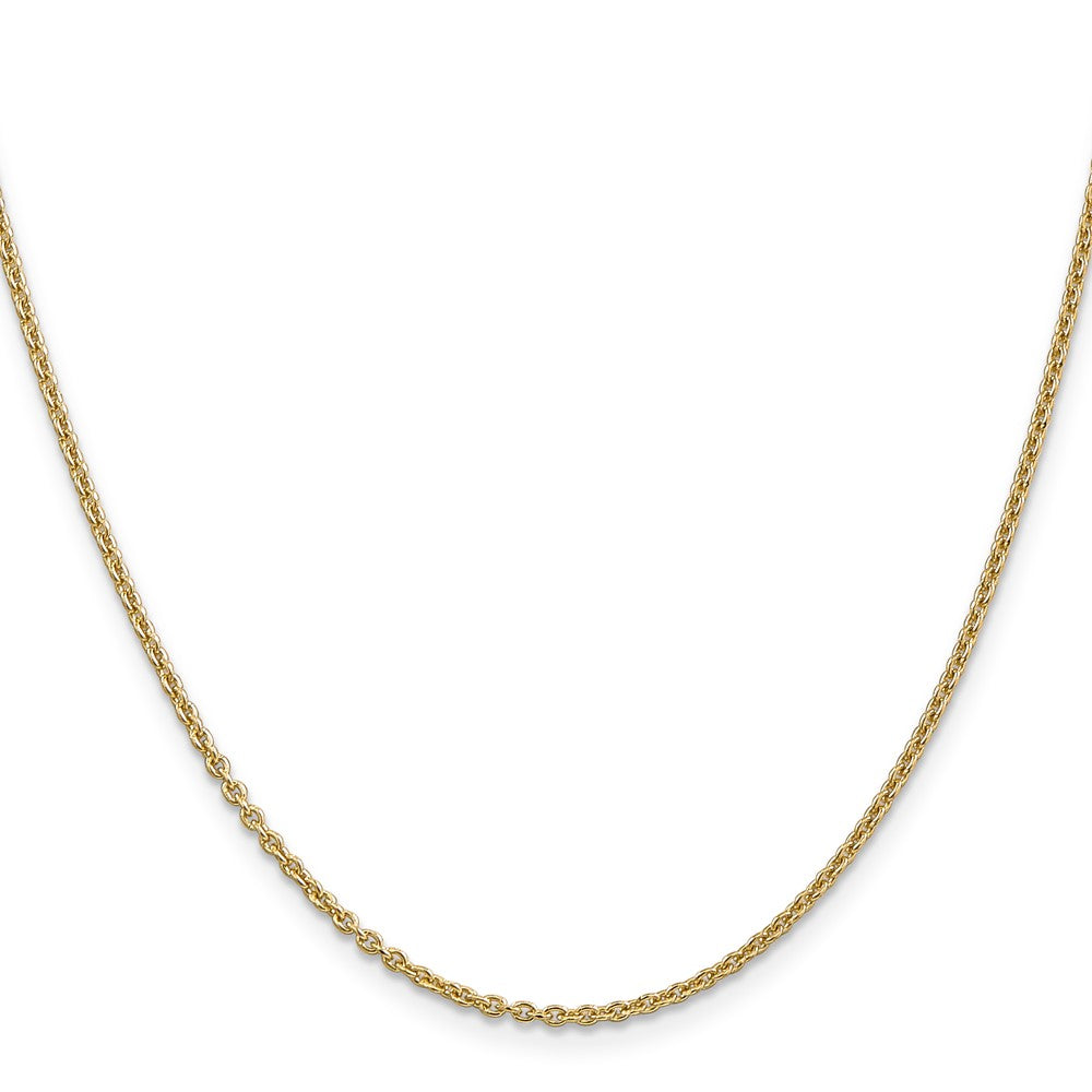 14K 24 inch 1.8mm Forzantine Cable with Lobster Clasp Chain