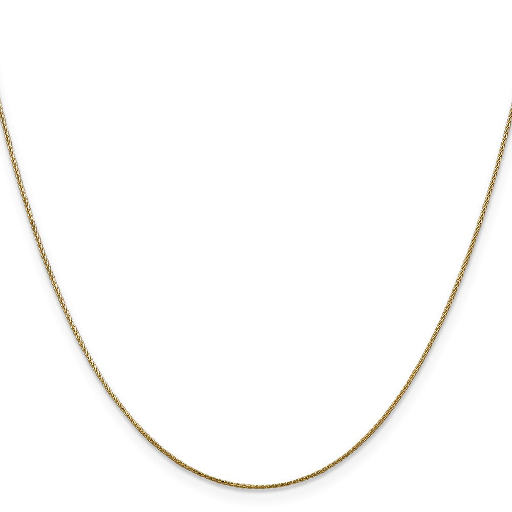 14K 30 inch .85mm Diamond-cut Spiga with Lobster Clasp Chain