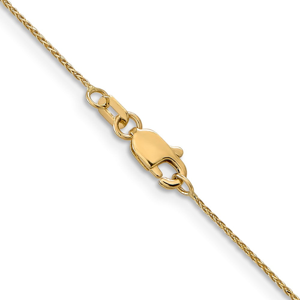 14K 18 inch .85mm Diamond-cut Spiga with Lobster Clasp Chain