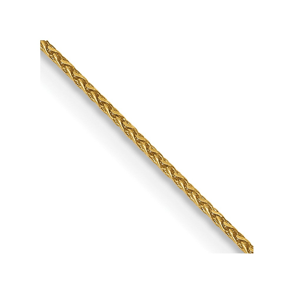 14K 18 inch .85mm Diamond-cut Spiga with Spring Ring Clasp Chain