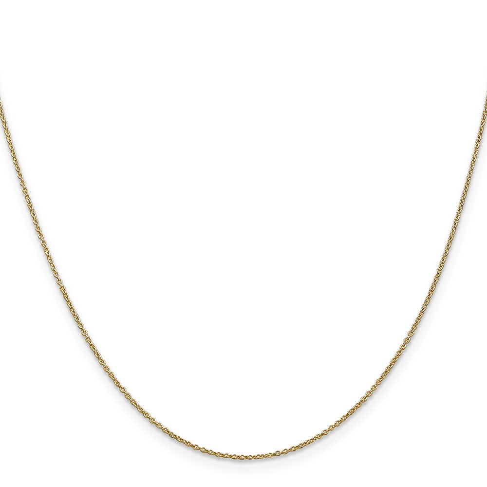 14K 14 inch .9mm Cable with Lobster Clasp Chain