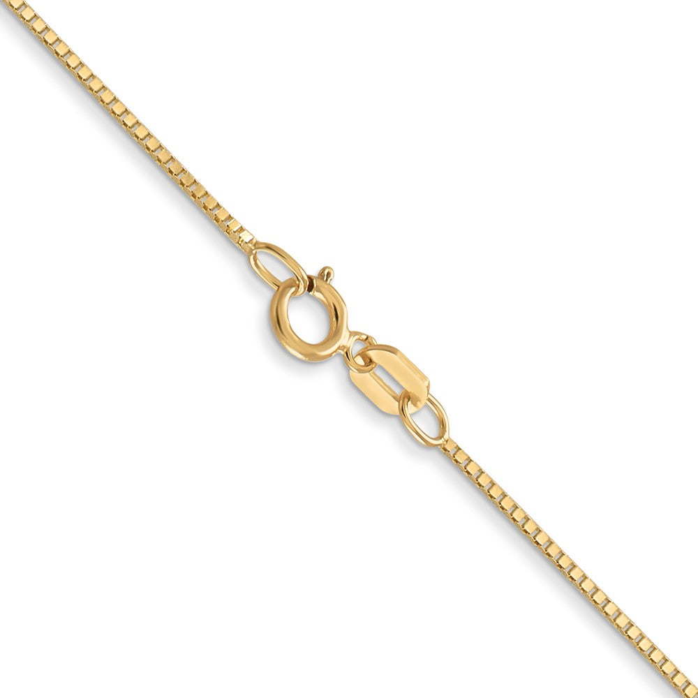 14K 20 inch .7mm Box with Spring Ring Clasp Chain