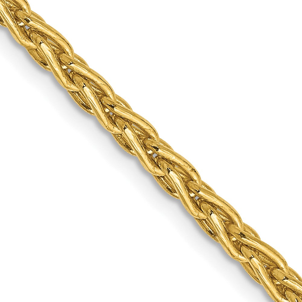 14k 24 inch 3mm Parisian Wheat with Lobster Clasp Chain