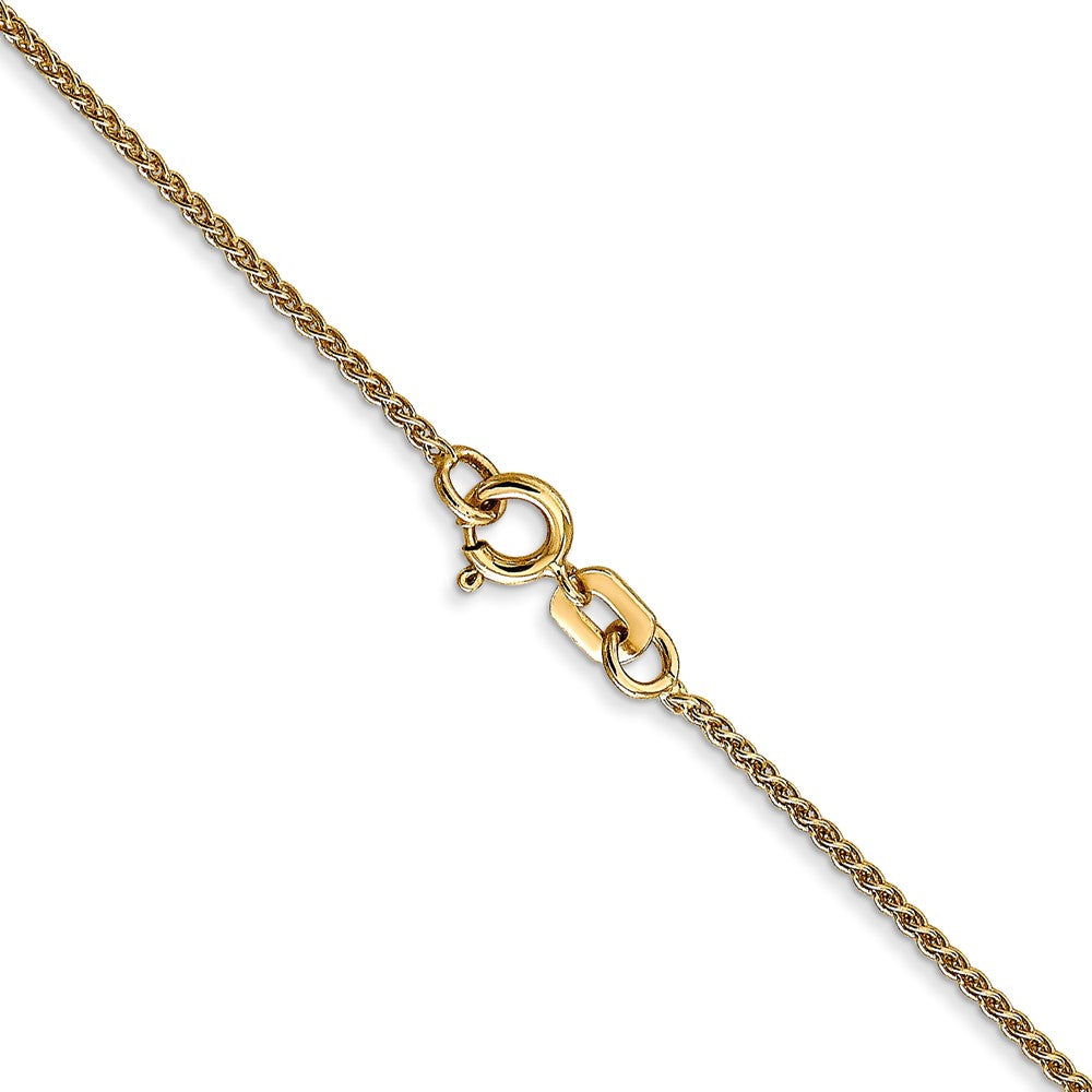 14K 24 inch 1.05mm Spiga with Spring Ring Clasp Chain