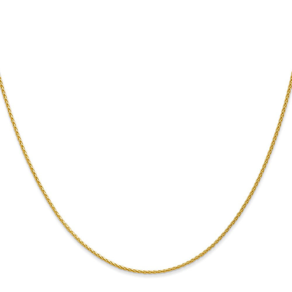 14k 30 inch 1.2mm Parisian Wheat with Lobster Clasp Chain