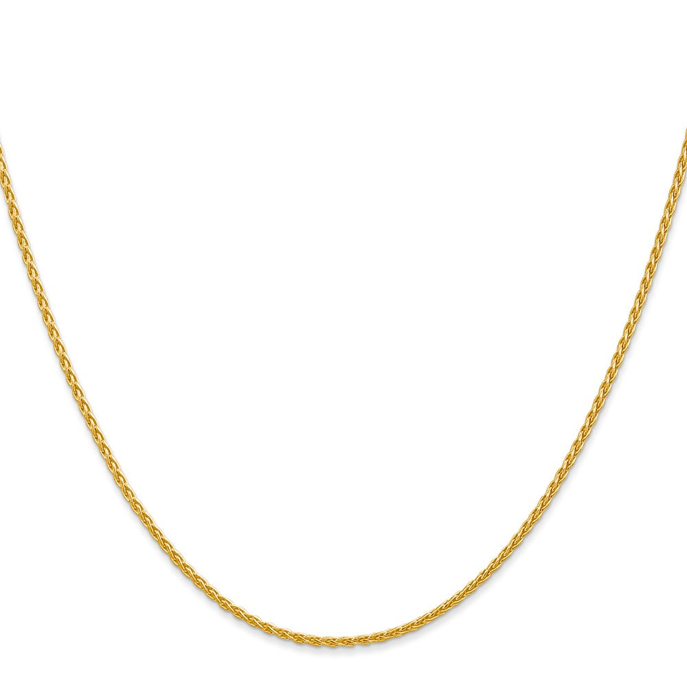 14k 24 inch 1.5mm Parisian Wheat with Lobster Clasp Chain