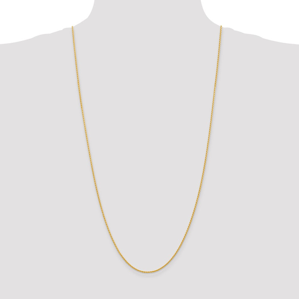 14k 30 inch 1.5mm Parisian Wheat with Lobster Clasp Chain