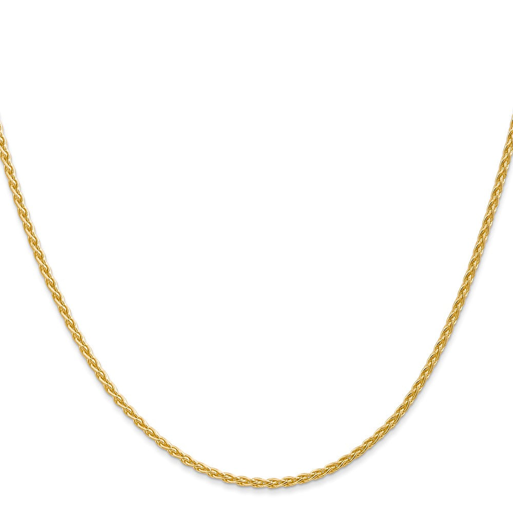 14k 30 inch 1.75mm Parisian Wheat with Lobster Clasp Chain