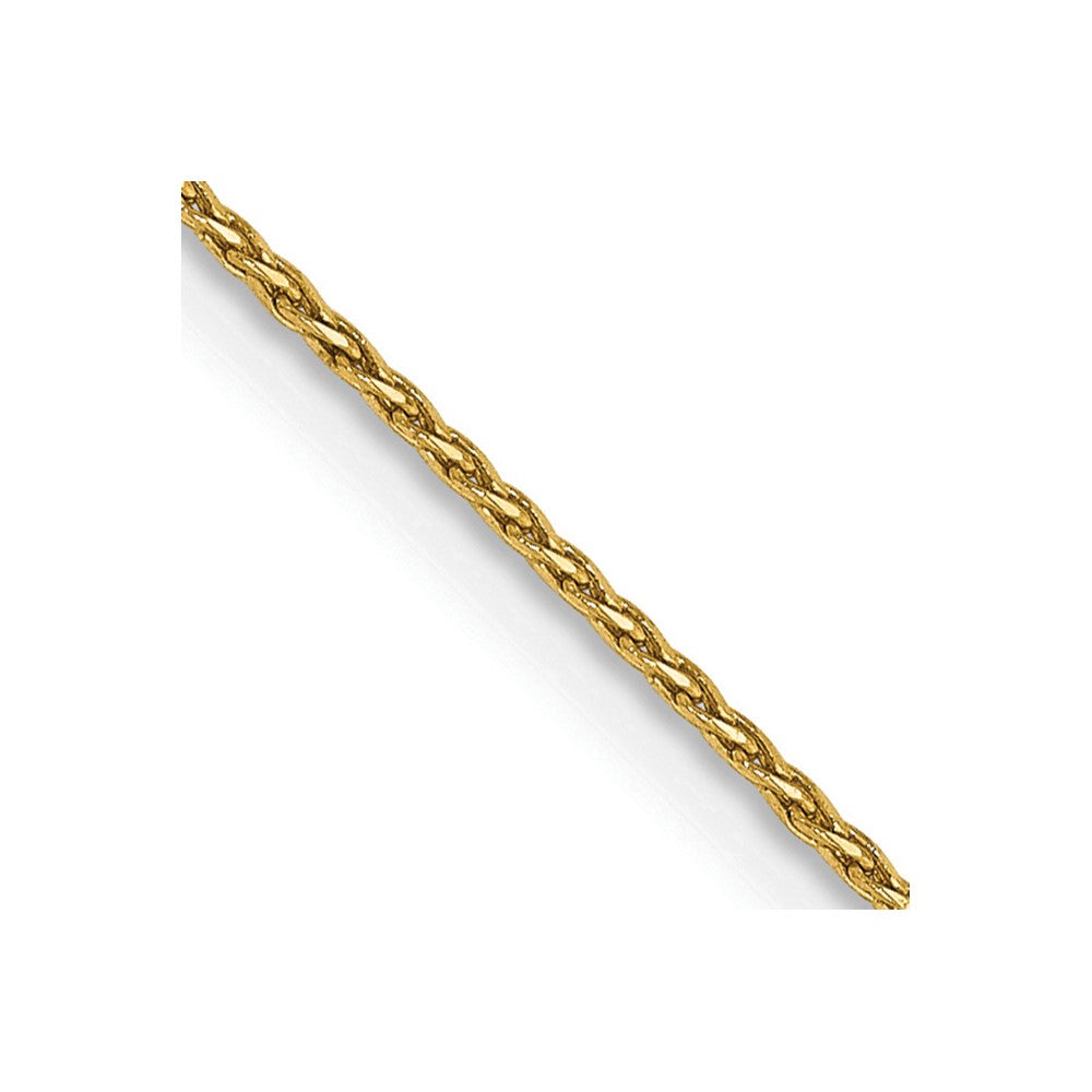 14K 30 inch .8mm Diamond-cut Parisian Wheat with Lobster Clasp Chain