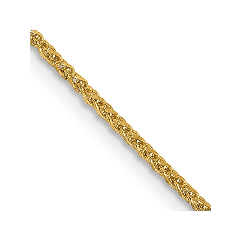 14K 30 inch 1.25mm Diamond-cut Spiga with Lobster Clasp Chain