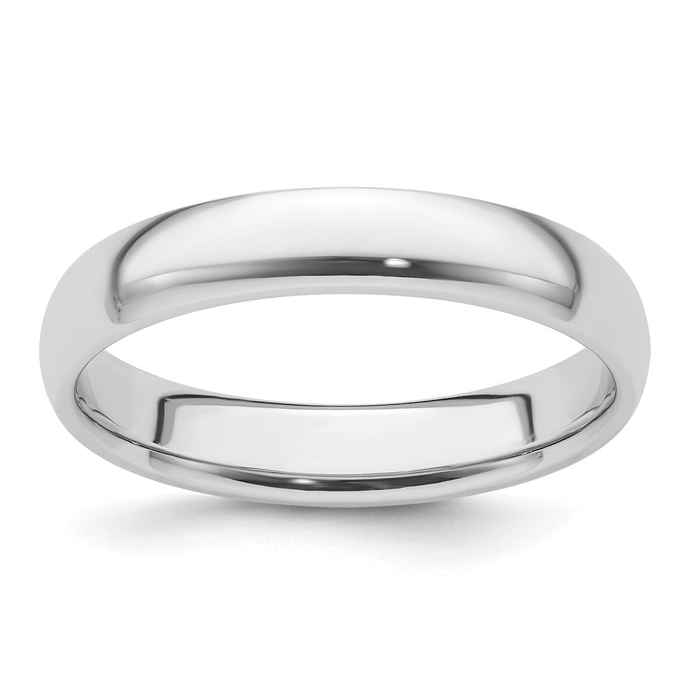 Platinum 4mm Lightweight Comfort-Fit Wedding Band Size 10