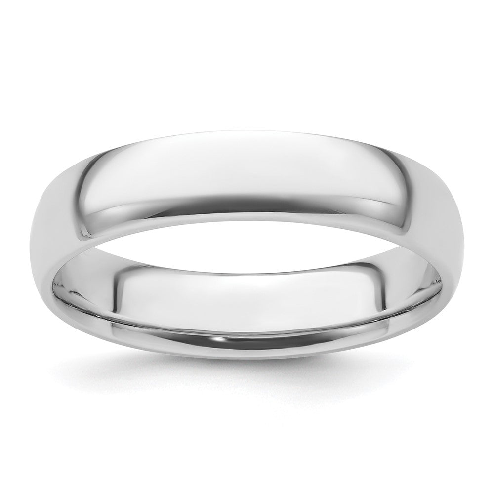 Platinum 5mm Lightweight Comfort-Fit Wedding Band Size 8