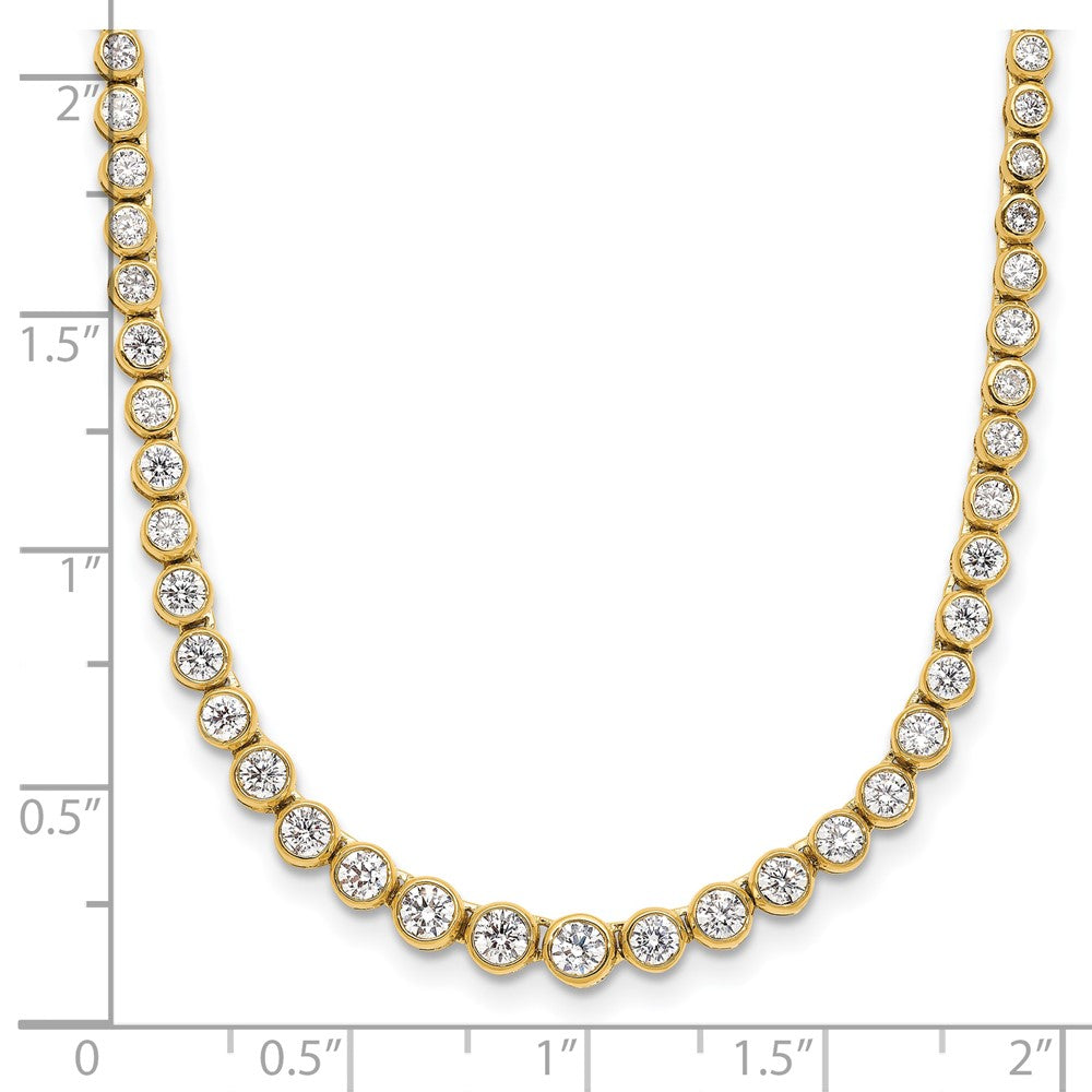 14K Lab Grown Diamond VS/SI FGH Graduated w/2 inch ext. Necklace